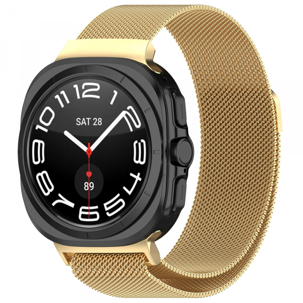 Curea Techsuit W009 pentru Samsung Galaxy Watch Ultra Series, Aurie