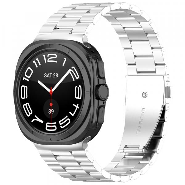 Curea Techsuit W010 pentru Samsung Galaxy Watch Ultra Series, Argintie