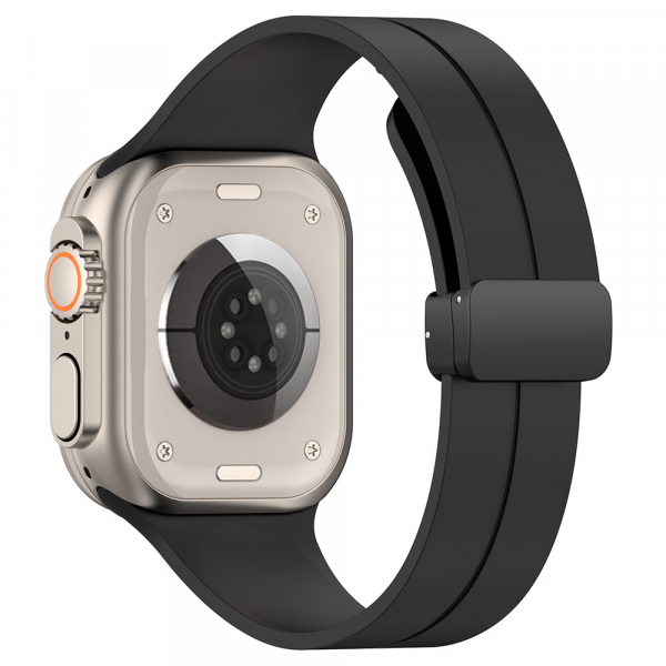 Curea Techsuit W011 pentru Apple Watch 42mm / 41mm / 40mm / 38mm Series, Neagra