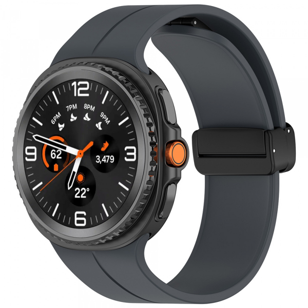 Curea Techsuit W011 pentru Samsung Galaxy Watch9 / Watch8 / Watch8 Classic Series, Gri