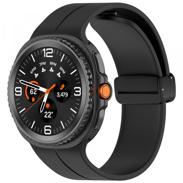 Curea Techsuit W011 pentru Samsung Galaxy Watch9 / Watch8 / Watch8 Classic Series, Neagra