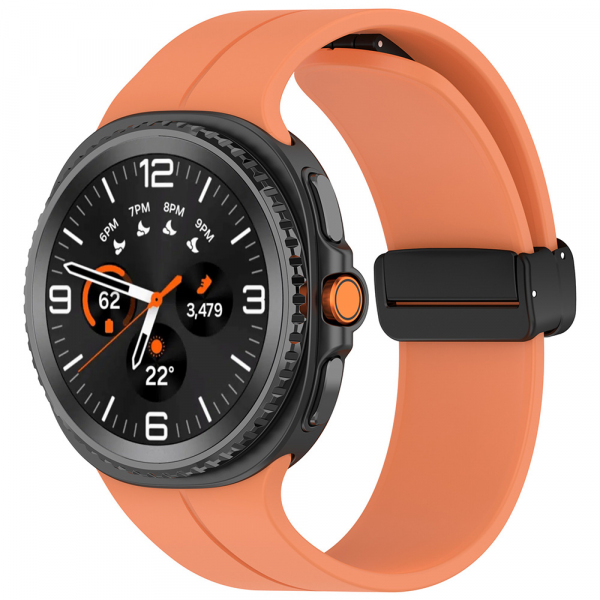 Curea Techsuit W011 pentru Samsung Galaxy Watch9 / Watch8 / Watch8 Classic Series, Portocalie