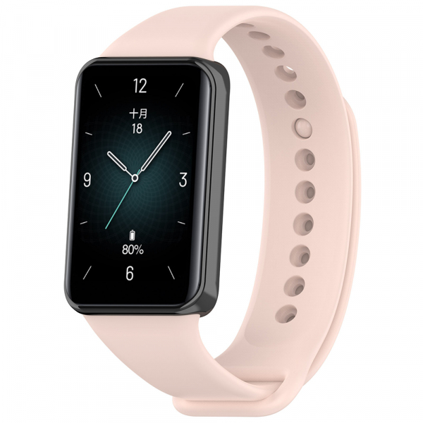 Curea Techsuit W014 pentru Honor Band 9, Roz