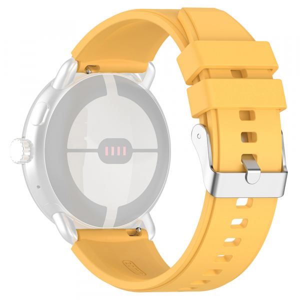 Curea Techsuit W026 pentru Samsung Galaxy Watch / Huawei Watch Series, 20mm, Galbena