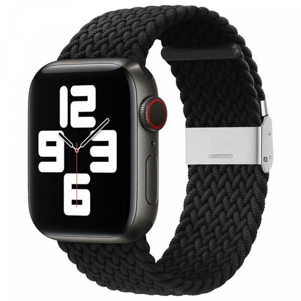 Curea Techsuit W032 pentru Apple Watch 49mm / 46mm / 45mm / 44mm / 42mm Series, Neagra
