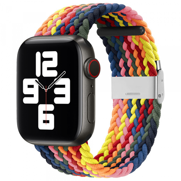 Curea Techsuit W032 pentru Apple Watch 49mm / 46mm / 45mm / 44mm / 42mm Series, Roz Multicolor