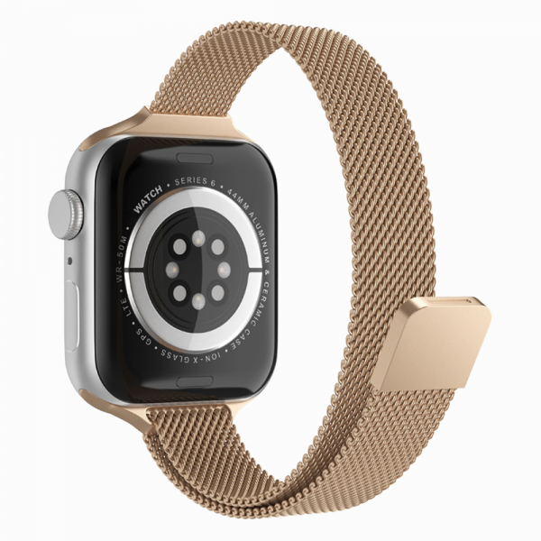 Curea Techsuit W034 pentru Apple Watch 49mm / 46mm / 45mm / 44mm / 42mm Series, Aurie