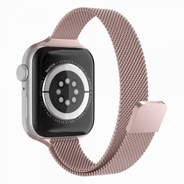 Curea Techsuit W034 pentru Apple Watch 49mm / 46mm / 45mm / 44mm / 42mm Series, Roz