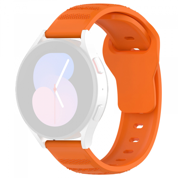 Curea Techsuit W050 pentru Samsung Galaxy Watch / Huawei Watch Series, 20mm, Portocalie