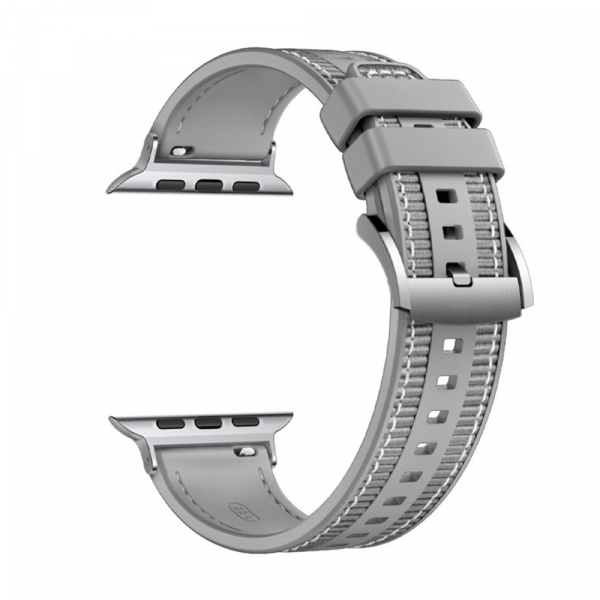 Curea Techsuit W051 pentru Apple Watch 42mm / 41mm / 40mm / 38mm Series, Gri
