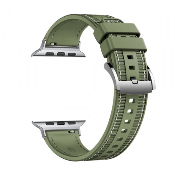 Curea Techsuit W051 pentru Apple Watch 42mm / 41mm / 40mm / 38mm Series, Verde