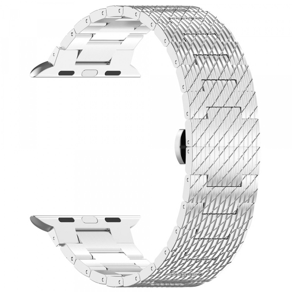 Curea Techsuit W052 pentru Apple Watch 49mm / 46mm / 45mm / 44mm / 42mm Series, Argintie