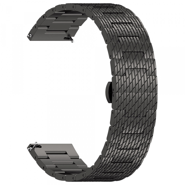 Curea Techsuit W052 pentru Samsung Galaxy Watch / Huawei Watch Series, 20mm, Neagra