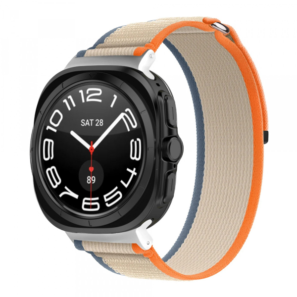 Curea Techsuit W054 pentru Samsung Galaxy Watch Ultra Series, Portocalie Bej