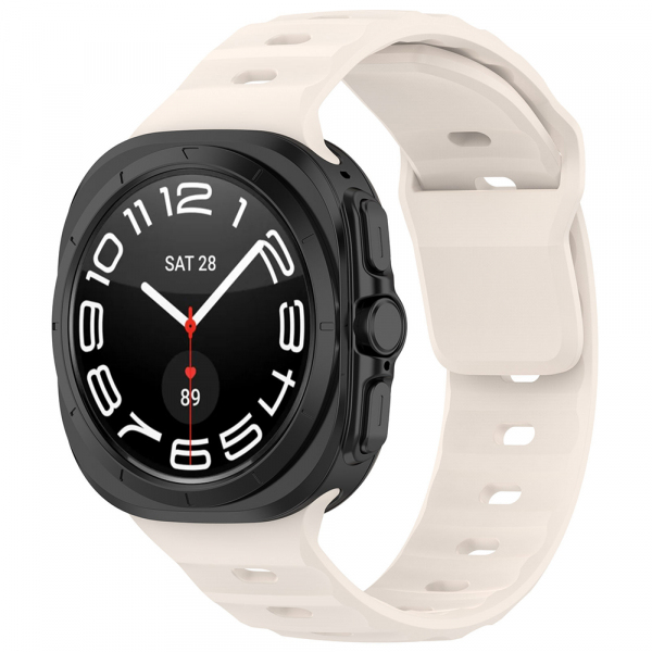 Curea Techsuit W055 pentru Samsung Galaxy Watch Ultra Series, Bej