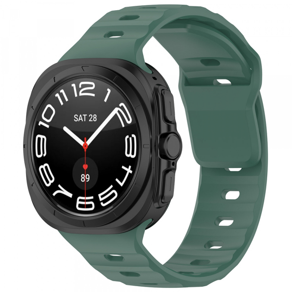Curea Techsuit W055 pentru Samsung Galaxy Watch Ultra Series, Verde Inchis