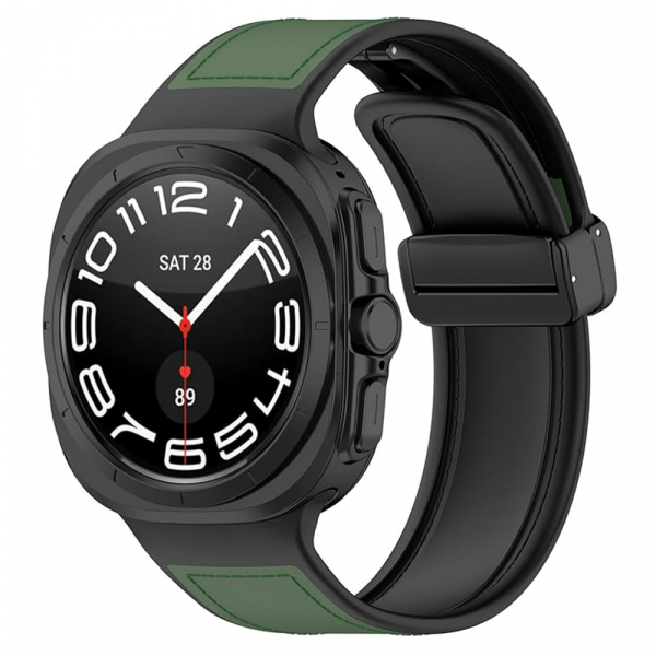 Curea Techsuit W056 pentru Samsung Galaxy Watch Ultra Series, Verde