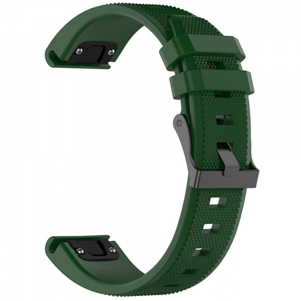 Curea Techsuit W058 pentru Garmin Instinct / Approach / Fenix Watch Series, 20mm, Verde Inchis