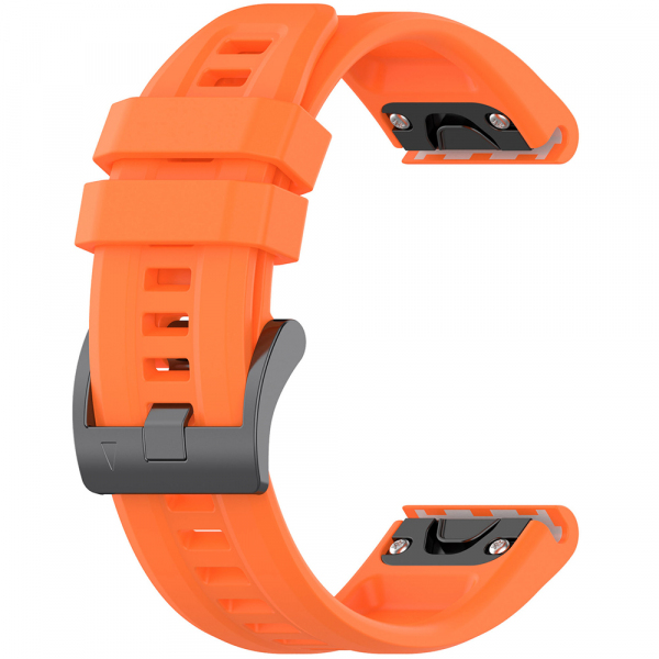 Curea Techsuit W060 pentru Garmin Instinct / Approach / Fenix Watch Series, 20mm, Portocalie