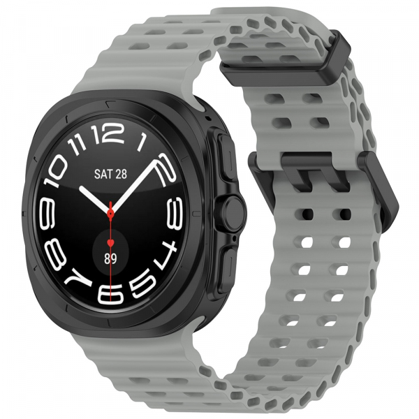 Curea Techsuit W062 pentru Samsung Galaxy Watch Ultra Series, Gri