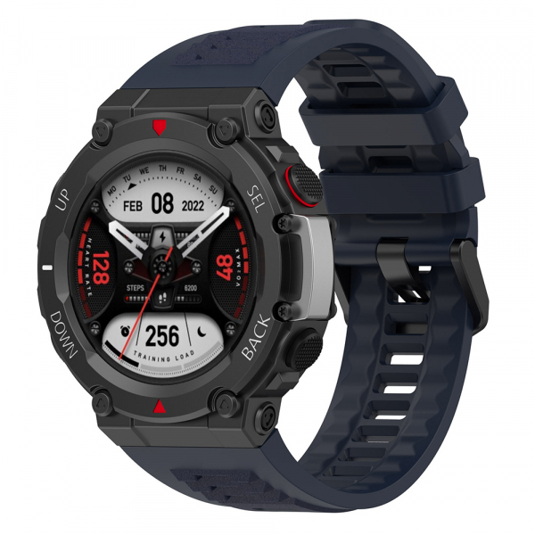 Curea Techsuit W067 pentru Amazfit T-Rex 2, Bleumarin