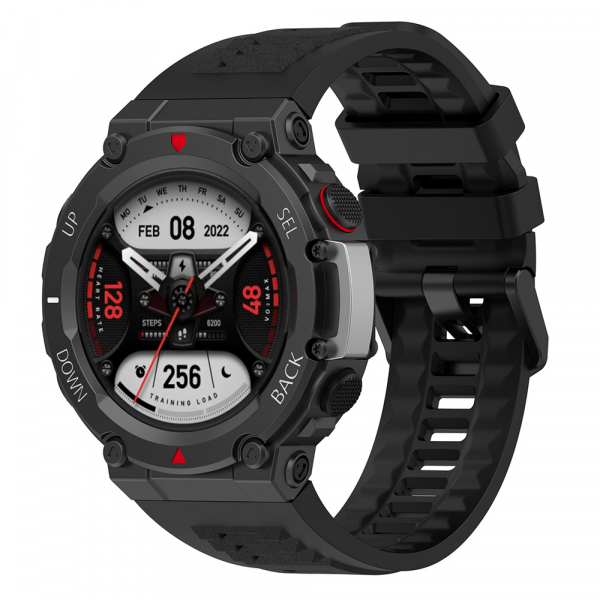 Curea Techsuit W067 pentru Amazfit T-Rex 2, Neagra