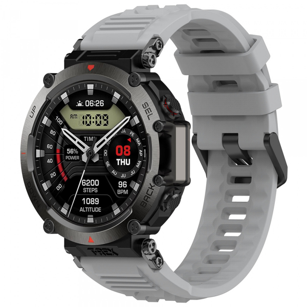 Curea Techsuit W067 pentru Amazfit T-Rex Ultra, Gri