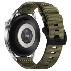 Curea Techsuit W070 pentru Samsung Galaxy Watch / Huawei Watch Series, 20mm, Verde Inchis