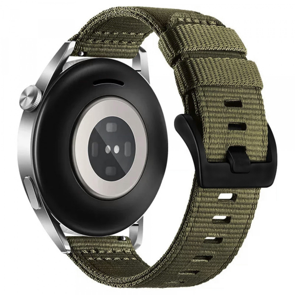 Curea Techsuit W070 pentru Samsung Galaxy Watch / Huawei Watch Series, 22mm, Verde Inchis