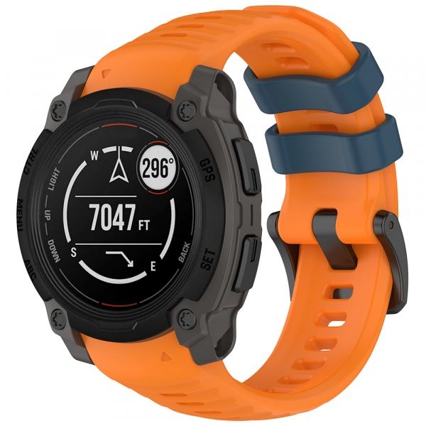 Curea Techsuit W076 pentru Garmin Instinct E 40mm, Portocalie