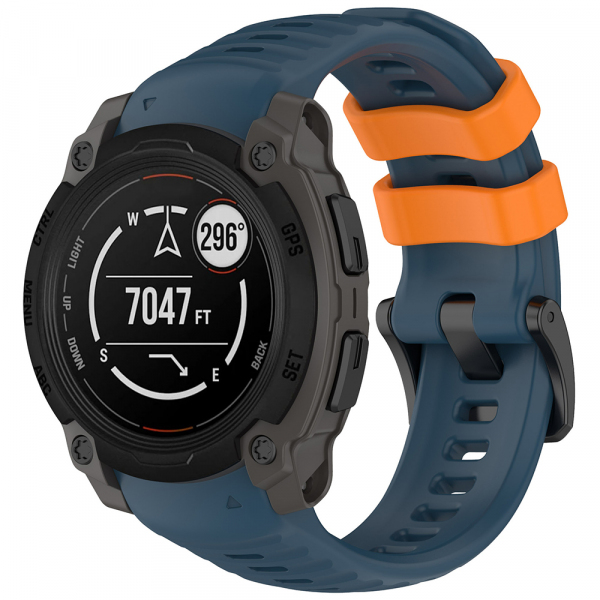 Curea Techsuit W076 pentru Garmin Instinct E 45mm, Albastra