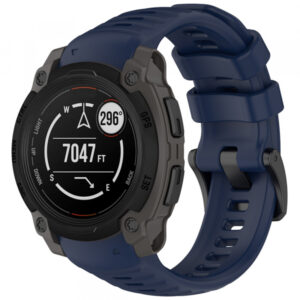 Curea Techsuit W076 pentru Garmin Instinct E 45mm, Albastra Inchis