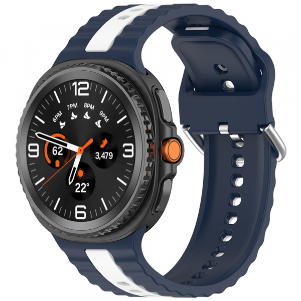 Curea Techsuit W078 pentru Samsung Galaxy Watch9 / Watch8 / Watch8 Classic Series, Bleumarin