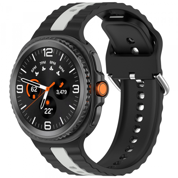 Curea Techsuit W078 pentru Samsung Galaxy Watch9 / Watch8 / Watch8 Classic Series, Neagra
