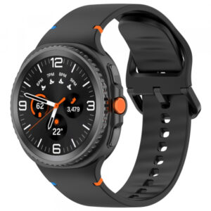 Curea Techsuit W079 pentru Samsung Galaxy Watch9 / Watch8 / Watch8 Classic Series, Neagra