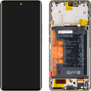 Display cu Touchscreen Honor Magic6 Lite / X50, cu Rama si Acumulator, Portocaliu, Service Pack 0235AHHS