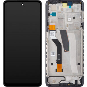 Display cu Touchscreen Motorola Moto G51 5G, cu Rama, Negru, Service Pack 5D68C20028