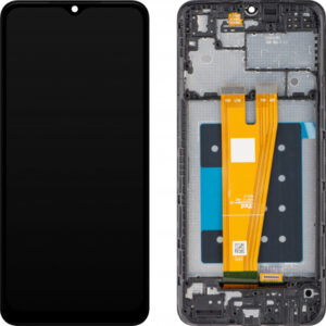 Display cu Touchscreen MP compatibil cu Samsung Galaxy A04 A045, cu Rama, Negru