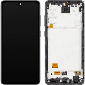 Display cu Touchscreen MP compatibil cu Samsung Galaxy A72 5G A726 / A72 A725, cu Rama, Versiune OLED, Negru