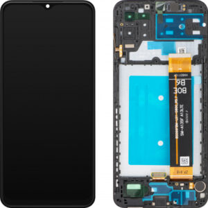 Display cu Touchscreen MP compatibil cu Samsung Galaxy A13 A135 / A13 A137 / M13 M135, cu Rama, Negru