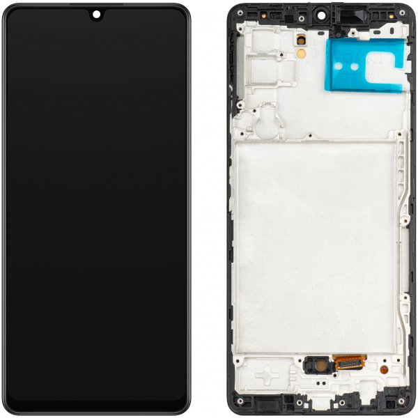 Display cu Touchscreen MP compatibil cu Samsung Galaxy A42 5G A426, cu Rama, Versiune OLED, Negru