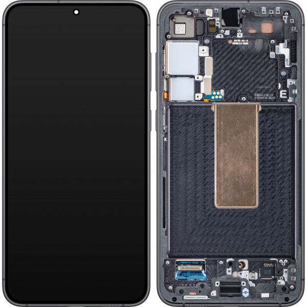 Display cu Touchscreen Samsung Galaxy S23+ S916, cu Rama, Negru (Phantom Black), Service Pack GH82-30476A