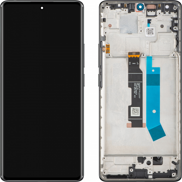 Display cu Touchscreen Xiaomi Redmi Note 14 Pro 4G, cu Rama, Negru (Midnight Black), Service Pack 560003000O600