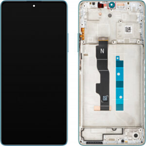 Display cu Touchscreen Xiaomi Redmi Note 13 5G, cu Rama, Albastru (Ocean Teal), Service Pack 5600030N1700