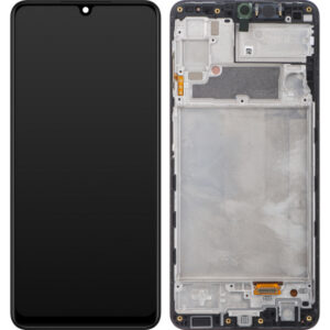 Display cu Touchscreen Samsung Galaxy A22 A225, cu Rama, Negru, Service Pack GH82-25944A