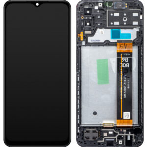 Display cu Touchscreen Samsung Galaxy M13 M135, cu Rama, Negru, Service Pack GH82-29132A