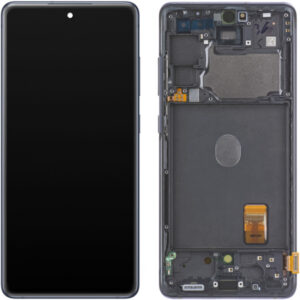 Display cu Touchscreen Samsung Galaxy S20 FE 5G G781, cu Rama, Bleumarin, Service Pack GH82-24214A