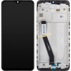 Display cu Touchscreen Xiaomi Redmi 9, cu Rama, Negru, Service Pack 5600050J1900