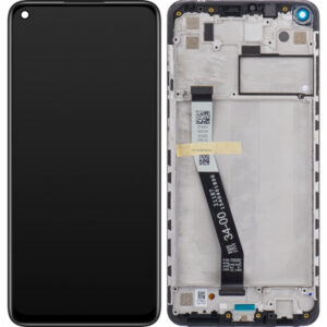 Display cu Touchscreen Xiaomi Redmi Note 9, cu Rama, Negru, Service Pack 560003J15S00