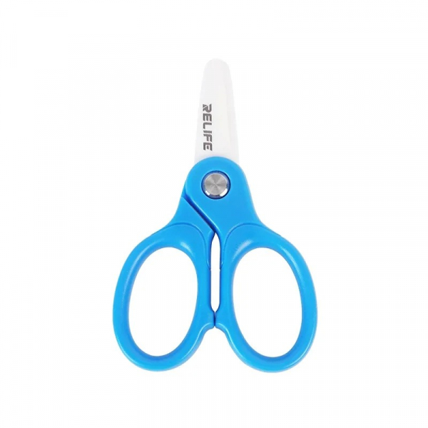 Foarfeca Relife RL-102A, Cu Lame Ceramice, Albastra